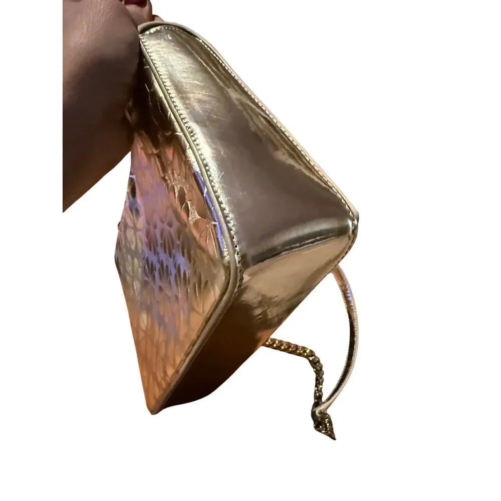 Kate Spade Amelia Spade Flower Medium Convertible Shoulder Bag – Gold Crossbody